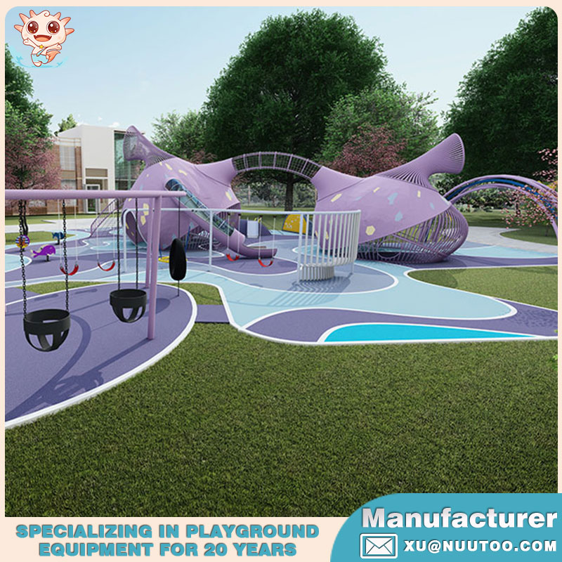 सामुदायिक मनोरंजन पार्क सुविधाएं _बच्चों के खेल का मैदान उपकरण_कोरल थीम पार्क